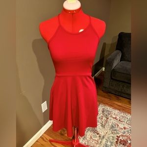 Sm Red Racer Back Mini Dress Olivia Rae